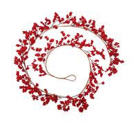 Materiale Bolla Rossa Agrifoglio Bacche per vite 1,8m per decorazione di Natale