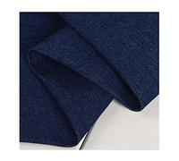 Materiale Cotone Tessuto Denim Di Spessore Patchwork, Stoffa Per Cucire, Tessuto Per Abbigliamento Fatto A Mano Venduto al Metro Larghezza: 150 cm(Color:Blu scuro)