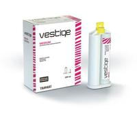 Materiale da Impronta Dentale Silicone per Addizione Medium 2 x 50 ml - Cartucce per Impronte di Precisione - Elastomero VPS per Odontoiatria - Compatibile con Pistole Dosatrici Standard