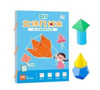 Materiale Di Apprendimento Della Geometria,Libro di Allenamento del Pensiero Spaziale Geometria Spazio - Forniture per l'istruzione scolastica e la casa per