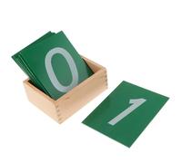 materiale di legno della matematica di montessori di legno 0-9 numeri di sabbia