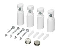 Materiale di montaggio bianco per supporto a muro del radiatore da bagno Sahara