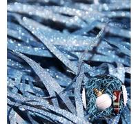 Materiale di riempimento da 200 g,Carta Paglia Luccicante - Pacchetto di Paglietta per Bomboniere, 200g in Blu Cielo, Perfetto per il riempimento di scatole regalo, Confezioni Regalo, e Cesti
