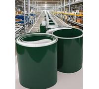 Materiale efficiente resistente inclinato industriale verde del nastro trasportatore Belt80x260x0.4cm del PVC che maneggia l'antiscivolo durevole per l'immagazzinamento e la fabbricazione