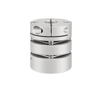 Materiale in lega di alluminio con accoppiamento a doppia membrana 1 pz | CLCA-D50x57 Foro di collegamento del motore passo-passo con vite servo: 10 ~ 24 mm(22mm to 22mm)