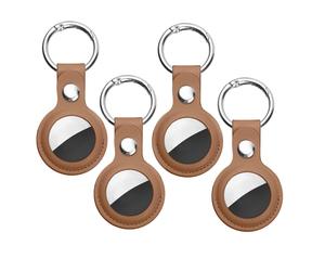 Materiale in pelle di alta qualità, compatibile con Airtags, custodia resistente e antiurto per i tuoi oggetti essenziali di tutti i giorni,