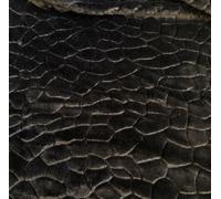 Materiale In Tessuto Pelliccia Finta Micro Pietra Da Giardino - NERA