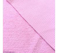 Materiale In Tessuto Piquè In Cotone Spugna Di Lusso - ROSA CHIARO