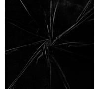 Materiale In Velluto Lucido Stretch - NERO