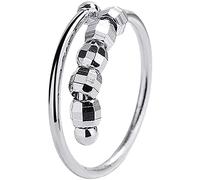 Materiale - Lega elettrolitica - Concetto di Design - Questo Anello Bello ed Elegante Offre Un Modo per Affrontare l'ansia e Lo Stress in Modo discreto. Le Perle ruotano e ruotano Completamente