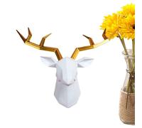 Materiale leggero Build Animal Head Decor - Moderna estetica della cabina, decorazione della testa degli animali, scultura decorativa da parete, facile montaggio -hardware, camera da letto DIN