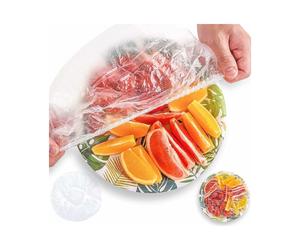 Materiale PE trasparente sicuro compatibile con la cucina, coperture elastiche per la conservazione degli alimenti con protezione da polvere