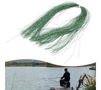 Materiale per legare la pesca con cristalli intrecciati, per esche da pesca, esche a mosca, in nylon, utilizzato nella decorazione dell'amo, assemblaggio di mosche e attività di esca (verde)