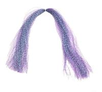 Materiale per legare la pesca per esche intrecciate con cristalli, per esche da pesca a mosca, in nylon, utilizzato nella decorazione dell'amo, assemblaggio di mosche e attività di esca (viola)