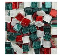 Materiale Per Mosaico 50PCS Fai Da Te Colore Della Miscela Glitter Mosaico di Vetro Pietre Tessere Ciottoli Artigianato Materiale Di Puzzle for Fare arte(Color 6)