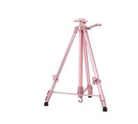 Materiale portatile pieghevole del supporto cavalletto di schizzo 50-150CM regolabile for il vassoio verniciatura all'aperto 33 * 10cm(Pink No Tray)