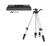 Materiale portatile pieghevole del supporto cavalletto di schizzo 50-150CM regolabile for il vassoio verniciatura all'aperto 33 * 10cm(Silver With Tray)