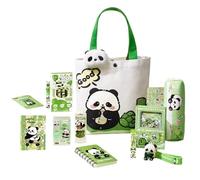 Materiale Scolastico Per Bambini Portapenne Panda Con Segnalibro Magnetico