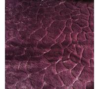 Materiale Tessuto Finta Pelliccia Micro Pietra D'Appoggio - BORDEAUX