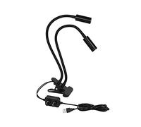 Materiali di consumo di laboratorio, USB, doppio collo di cigno, regolabile, faretto a LED, luce illuminatore, clip flessibile, microscopio stereo, adattatore per fotocamera digitale HDMI, adattatore