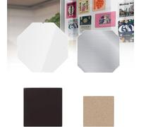 Materiali Di Consumo Per La Produzione Di Bottoni Quadrati, Kit Per Macchina Per La Bottoni Quadrati Da 50 * 50 Mm, Confezione Di Materiale Magnetico Per Frigorifero(Non Include La Macchina)