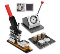 Materiali di consumo per macchine magnetiche fotografiche, macchina per creare spille con magneti da frigorifero fai da te, macchina per creare bottoni quadrati da 50 mm, 100 set di materiali di