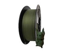 Materiali di consumo per stampa 3D, Filamento 3D PLA+ opaco, bobina da 1 kg, multicolore, precisione +/-0,02 mm(Army green)