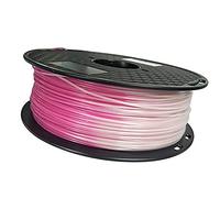 Materiali di consumo per stampa 3D, Filamento for stampante 3D 1,75 mm PLA che cambia colore 1 kg multicolore(Pink to White)