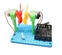 Materiali per la generazione di energia eolica per bambini | Kit educativo STEM con esperimento di ricarica luminosa | Plastic Renewable Energy Science Pro (senza dimmerazione)