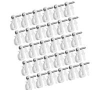 Materiali robusti gancio a S bianco accessorio portatile per organizzare luci di Natale e decorazioni per feste clip di luce natalizia