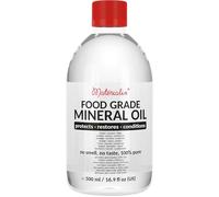 Materialix Olio minerale per uso alimentare (500ml) - adatto per legno, bambù, pietra, ardesia, cosmetici fai da te, balsami, creme, lozioni, cura dei capelli, prodotti da bagno, unguenti.
