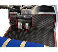 Matericuo Copertura completa su misura per Yamaha Adventurer (2007 - 2017), G29, YDR, & Drive (Gen1) solo modelli in gomma per golf cart tappetino rosso