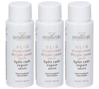 MaterNatura Olio Riparatore Doppie Punte Argan e Amamelide 3x50 ml