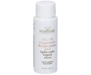 MaterNatura Olio Riparatore Doppie Punte Argan e Amamelide 50 ml Olio