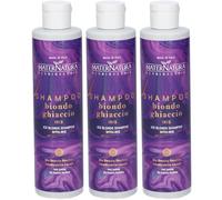 MaterNatura Shampoo Tonalizzante Capelli Biondo Ghiaccio all'Iris 3x25