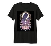 maternità Cosmica Starry Embrace Rose Bloom Maglietta Premium