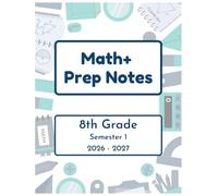 Math+ 8th Grade Prep Notes - Semester 1