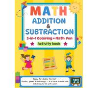 Math Addition and Subtraction Activity Book