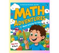 MATH ADVENTURES: Math Activity Book for Kids, Age 3 to 7, Best quality 30 pages Worksheets