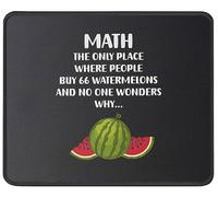 Math And Watermelons Mathematics Calculation Numbers Mousepad Piccolo Tappetino per Mouse Comodo Mouse Pad for Pc Casa Ufficio 25X30Cm