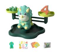 Math Balance Game - Giocattolo di conteggio in plastica, di animali da cartone animato, set di numeri | Strumento colorato con STEM educativo con divertenti, parola longtail per l'ap
