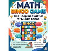 Math Bingo Game: Two-Step Inequalities for Middle School