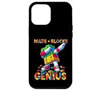 Math Blocks Genius Funny Blocks Bricks Lovers Master Builder Custodia per iPhone 12 Pro Max