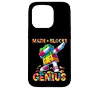 Math Blocks Genius Funny Blocks Bricks Lovers Master Builder Custodia per iPhone 15 Pro