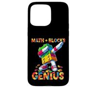 Math Blocks Genius Funny Blocks Bricks Lovers Master Builder Custodia per iPhone 15 Pro Max