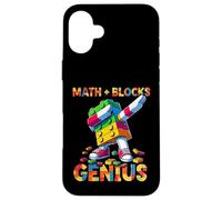 Math Blocks Genius Funny Blocks Bricks Lovers Master Builder Custodia per iPhone 16 Plus