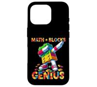 Math Blocks Genius Funny Blocks Bricks Lovers Master Builder Custodia per iPhone 16 Pro