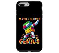Math Blocks Genius Funny Blocks Bricks Lovers Master Builder Custodia per iPhone 7 Plus/8 Plus