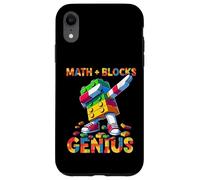 Math Blocks Genius Funny Blocks Bricks Lovers Master Builder Custodia per iPhone XR