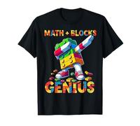 Math Blocks Genius Funny Blocks Bricks Lovers Master Builder Maglietta